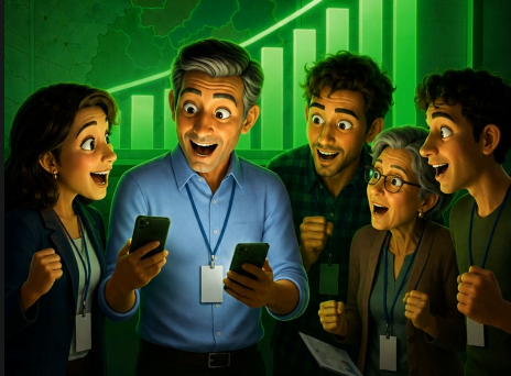 Equipe acompanhando o crescimento de apoiadores trazidos pelo link